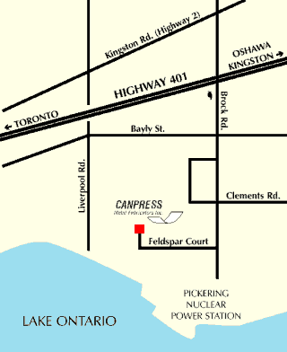 Pickering Area Map